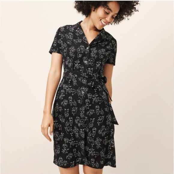 a new day Dresses & Skirts - Black Patterned Women's Dress